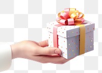 Gift celebration anniversary decoration.  PNG with transparent background.