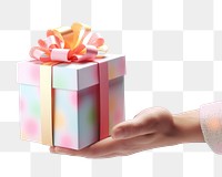 Gift celebration anniversary decoration.  PNG with transparent background.