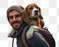 Portrait mammal animal beagle.  PNG with transparent background.