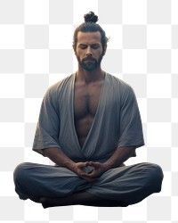 Sitting sports adult yoga.  PNG with transparent background.