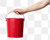 Bucket adult container flowerpot.  PNG with transparent background.