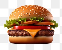 Food hamburger condiment vegetable.  PNG with transparent background.