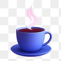 Saucer coffee drink cup.  PNG with transparent background.