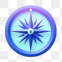 Technology compass circle symbol.  PNG with transparent background.