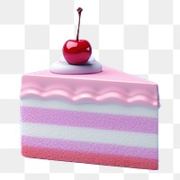 Dessert cherry fruit food.  PNG with transparent background.