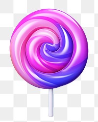 Confectionery lollipop candy food.  PNG with transparent background.