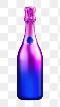 Bottle glass drink biochemistry.  PNG with transparent background.