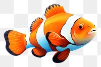 Goldfish animal pomacentridae pomacanthidae.  PNG with transparent background.