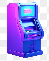 Machine technology letterbox banking.  PNG with transparent background.