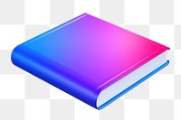 Publication book education rectangle.  PNG with transparent background.