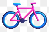 Bicycle vehicle wheel transportation.  PNG with transparent background.