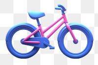 Bicycle vehicle wheel transportation.  PNG with transparent background.