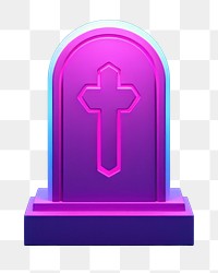 Tombstone symbol cross spirituality.  PNG with transparent background.