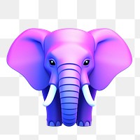 Elephant wildlife animal mammal.  PNG with transparent background.