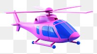 Helicopter aircraft airplane vehicle.  PNG with transparent background.