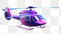 Helicopter aircraft vehicle transportation.  PNG with transparent background.