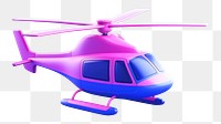 Helicopter aircraft airplane vehicle.  PNG with transparent background.