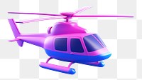 Helicopter aircraft airplane vehicle.  PNG with transparent background.