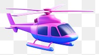 Helicopter aircraft airplane vehicle.  PNG with transparent background.