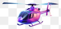 Helicopter aircraft vehicle transportation.  PNG with transparent background.