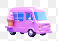 Vehicle dessert car van.  PNG with transparent background.