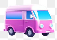 Vehicle minibus wheel van.  PNG with transparent background.