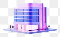 Architecture building diagram city.  PNG with transparent background.