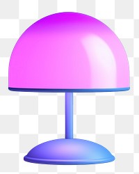 Lampshade appliance lighting glowing.  PNG with transparent background.