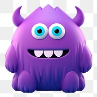 Purple toy representation portrait. AI generated Image by rawpixel.