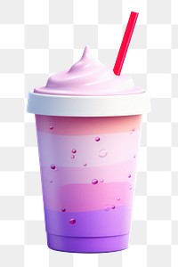 Smoothie dessert drink milk.  PNG with transparent background.