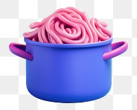 Food spaghetti naporitan container.  PNG with transparent background.