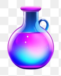 Transparent pottery vase jug.  PNG with transparent background.