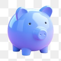 Mammal pig representation investment.  PNG with transparent background.