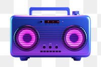 Electronics radio loudspeaker technology.  PNG with transparent background.