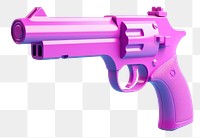 Handgun weapon aggression appliance.  PNG with transparent background.