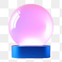 Lighting sphere glowing science.  PNG with transparent background.