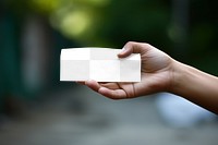 Card mockup png folded paper, transparent design