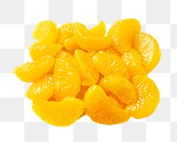 Orange slices png, transparent background