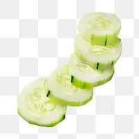 Peeled cucumber png, healthy food, transparent background