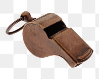 Vintage whistle png, transparent background