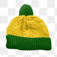 Beanie wool hat png, transparent background