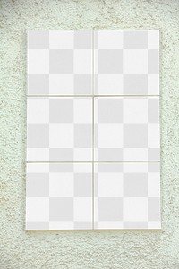 Note papers png mockup, transparent design