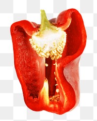 Bell pepper png, healthy food, transparent background