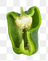 Bell pepper png, healthy food, transparent background