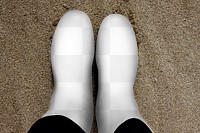 Rain boots png transparent mockup