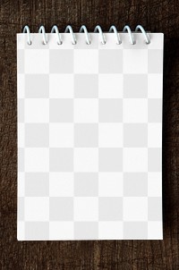 Notepad png transparent mockup