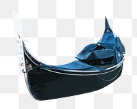 Png gondola boat, isolated object, transparent background
