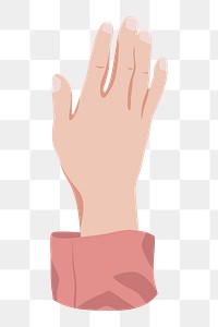 Businesswoman's hand png gesture, aesthetic illustration, transparent background