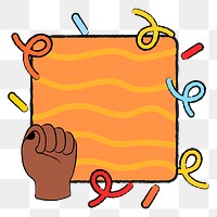 PNG fist badge illustration, empowerment & equality transparent background