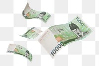 Png 10000 Korean won bank notes, transparent background